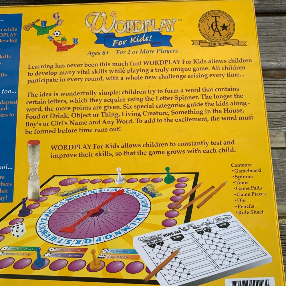 Wordplay For Kids Board Game 2007 Educational Spelling NEW Ages 6+ Literacy - Picture 6 of 8
